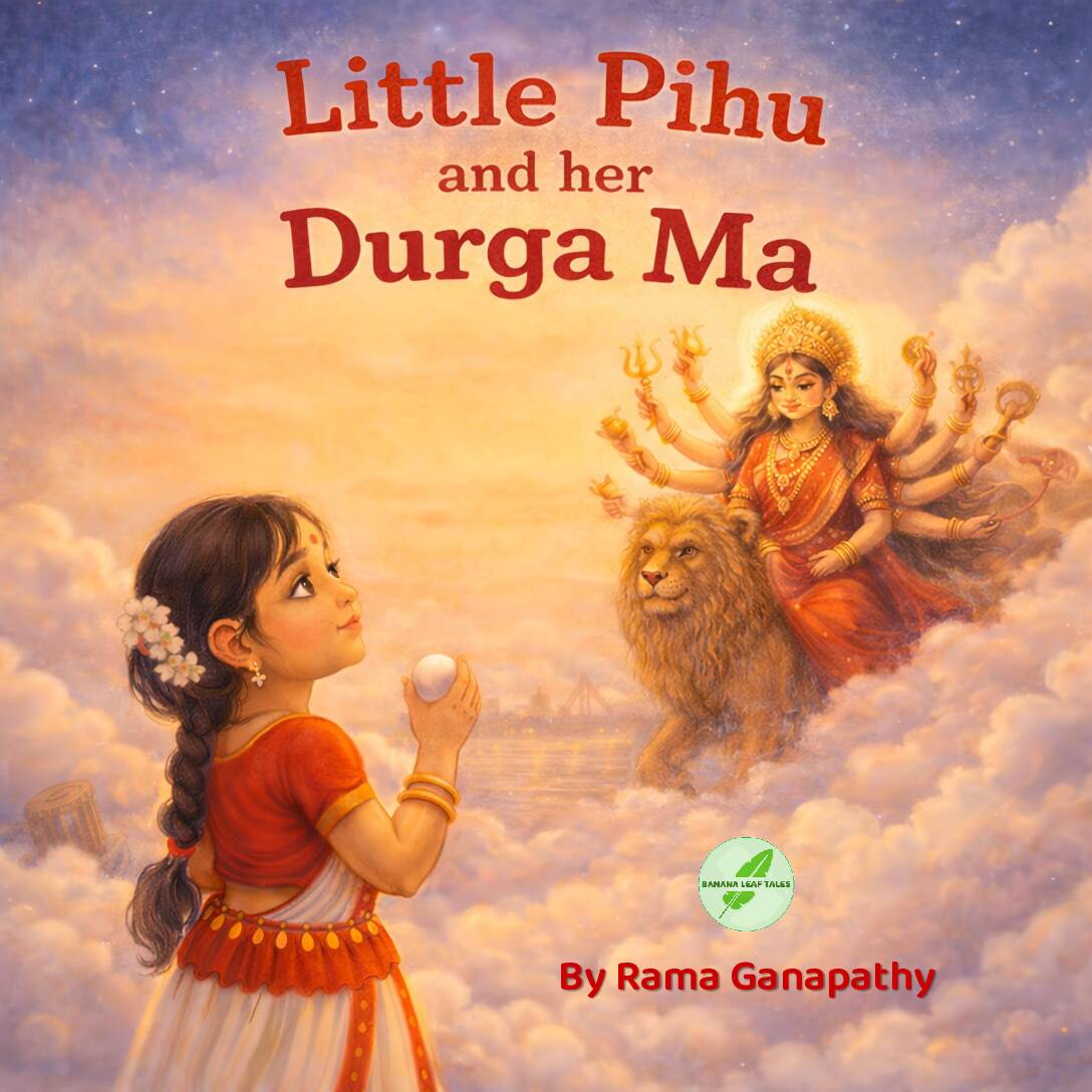 Little Pihu and her Durga Ma