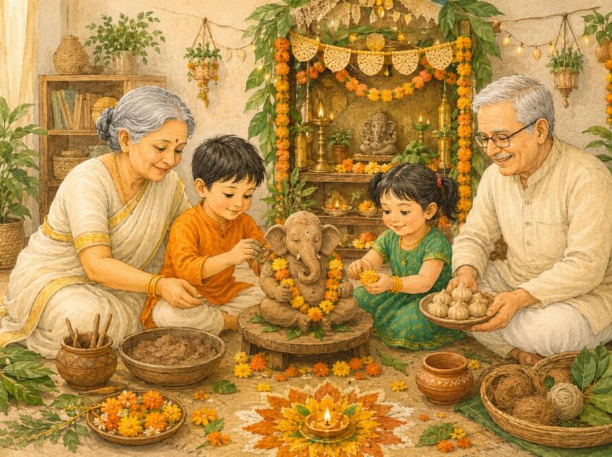 Celebrating Ganpati with Children — Simply, Joyfully and with Care for Nature