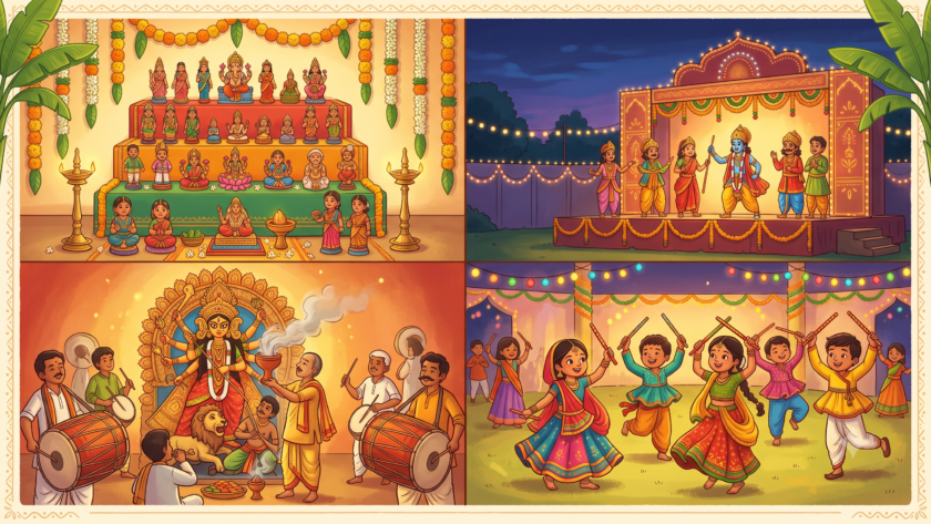 Navratri stories across India for kids book series by Banana Leaf Tales